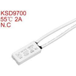 uxcell Normally Close Temperature Switch, 55℃ N.C 2A Thermal Switch Thermostat Temperature Control Switch 2pcs