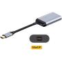 Xiwai USB-C Type C to Mini DP Displayport Monitor Converter Adapter 4K 2K 60hz with Female PD Power Port