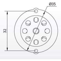 High-speed BLDC motor 3 phase 4 pole (24 V 240 W)