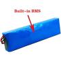 Jieoto 48V 10AH E-Bike Lithium-Ion Battery 10000mAh Electric Bicycle Lithium Battery Pack with 20A BMS and 54.6V 2A Charger Fits for 200W 250W 350W 500W Bike Motors