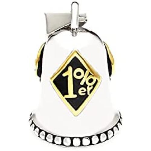 Luck Bells Keychain Car Motorcycle Bicycle Ride Bells Good Luck Numbers 1%er Skull Harley Road Warrior Pendant Works On Any Model Locomotive Never Ride Faster Then