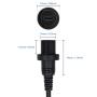 Duttek USB C Panel Mount Cable, 270 Degree Gold Plated USB C Male to Female Mount Extension Dash Flush Cable, USB C Extension Cable for Car, Boat, Motorcycle, Truck .30cm/12inch
