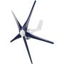 Windmill Generator 800W Small Wind Turbines Kit 5-Blade Wind Turbine Motor with Charge Controller for Home Use Boat-Blue 24v