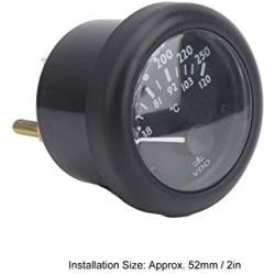 38-120℃/100-250℉ Water Temperature Meter Pointer Diesel Engine Water Temperature Gauge Electromagnetic Water Temperature Gauge(DC12V )
