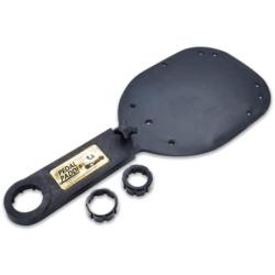 T-H Marine Pedal Paddle Rotating Trolling Motor Mount for Foot Pedal Control - Low Profile Design Attaches to Your Boats Seat and Keeps Your Trolling Pedal Accessible - Black