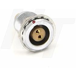 HangTon 0B Egg Female Circular Connector Panel Socket 2 Pin for Teradek/ARRI Adaptor (2P, Socket)