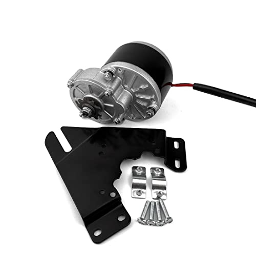 L-faster 36V250W Electric DC Motor Brushes Motor for Electric Bike Conversion Kit Electric Bicycle Scooter Motor (with Mount Plate)