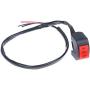 Zboro 22mm Universal Motorcycle Switch ON/ON/OFF Connector Push Button Switch Handlebar Headlight Fog Spot Light Controller Switch