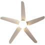 Indoor Ceiling Fan Light Fixtures - FINXIN White Remote LED 52 Ceiling Fans For Bedroom,Living Room,Dining Room Including Motor,5-Blades,Remote Switch (5-Blades)