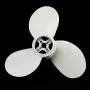 Hélice d'échappement pour moteur de bateau, 7 1/4 5-A 3 pales en aluminium pour moteur hors-bord Hangkai 3,5CV Hélice d'échappement pour moteur de bateau, 7 1/4 5-A 3 pales en aluminium pour moteur hors-bord Hangkai 3,5CV