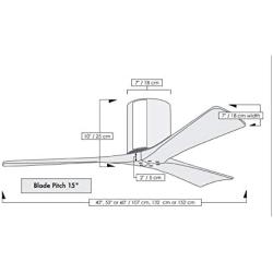 Matthews IR3H-WH-BW-52 Irene Indoor/Outdoor Damp Location 52