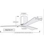 Matthews IR3H-WH-BW-52 Irene Indoor/Outdoor Damp Location 52