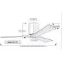 Matthews IR3H-WH-BW-52 Irene Indoor/Outdoor Damp Location 52