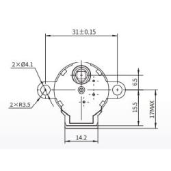Stepper Motor Step Angle 5.625° Unipolarity 1-2 Phase (24BYJ48-543W)