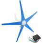 Dyna-Living Wind Turbine Generator Kit 500W AC 24V 5-Blade Wind Turbine Motor with Charge Controller Power Generation Kit for Home Use Boat or Industrial Energy(Not Included mast)