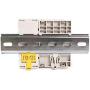 Electrodepot 40 Amp 4 Pole Normally Open 110-120VAC Coil (Silent Operation) Motor Load 40A and Lighting Load 63A Contactor Bundle with 24-7 Electronic Programmable Timer and DIN Rail 35 x 150 mm