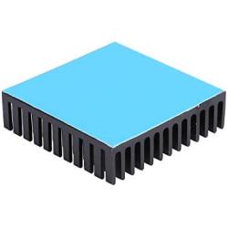 Awxlumv 40mm Heatsink Kit 1.57 x 1.57 x 0.43 inch Aluminum Small Heat Sink with Thermal Conductive Double Sided Tape for GPU CPU Cooling 3D Printers, TEC1-12706 Thermoelectric Peltier Coole
