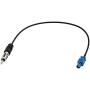 Bingfu Car Antenna Adapter Car Stereo FM AM Radio Antenna Adapter Cable Fakra Z Male to DIN Plug Connector Cable 30cm 1 feet for Car Stereo Audio HD Radio Head Unit CD Media Player Receiver