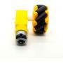 Gikfun Smart Car Robot Wheels Plastic Tire Wheel with DC 3-6V Gear Motor for Arduino DIY Robot Mecanum Wheel EK1969