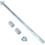 YOXUFA Rear Back Luggage Rack Bracket Behind Carrier Draw Bar Axle Assembly Set for Coleman CT200U Trail 200 CT200U-A CT200U-C CT200U-CAN 196cc 6.5hp Powersports Motor Mini Bike Parts