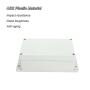 Erfo Junction Box ABS Plastic Universal Electrical Project Enclosure, IP65 Waterproof Dustproof DIY Electronic Case with Fixed Ear White (7.9 x 4.7 x 3 inch)