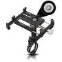 DS. DISTINCTIVE STYLE Aluminum Universal Bike Phone Mount for 31.8 mm Handlebar 360 Degree Rotatable Motorcycle Phone Holder Adjustable Cycling Phone Mount - Black