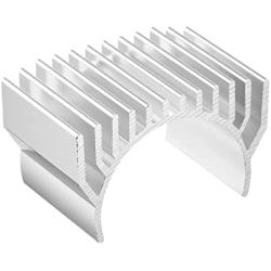 MECCANIXITY Motor Heat Sink Cooling Fins Aluminum 36mm Dia Silver Tone for 540 550 Motor