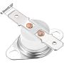 uxcell KSD301 Thermostat 170°C/338°F 10A Normally Closed N.C Adjust Snap Disc Temperature Switch for Microwave,Oven,Coffee Maker 2pcs