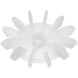 uxcell Motor Fan Blade 120mmx15mm D Shape Bore White Engineering Plastic with 12 Vanes