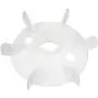 uxcell Motor Fan Blade 215mmx43mm Round Shape Bore White Engineering Plastic with 6 Vanes