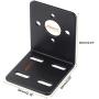 MECCANIXITY Motor Mounting Bracket Motor Holder 54x52x62mm Black with Screws for Motor 2 Pack