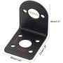 MECCANIXITY Motor Mounting Bracket Motor Holder 31x26x33mm Black with Screws for Motor 6 Pack