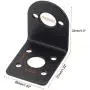 MECCANIXITY Motor Mounting Bracket Motor Holder 31x26x33mm Black with Screws for Motor 6 Pack