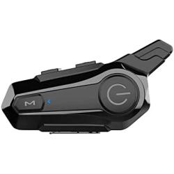 Motorcycle Bluetooth Headset，Wipeeyes E1 Bluetooth Helmet Intercom Headset with CVC Noise Cancellation Stereo Music IPX6 Waterproof for Full face Helmet