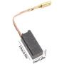 2 Pairs Motor Carbon Brushes 15x7x6.3mm Compatible with Flex L 1109 L 1109 FE L 1109 A L 1503 VR L 1506 VR L 1509 F1109