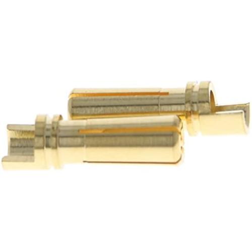 Heyiarbeit 2pcs 4mm Bullet Connector Gold Plated Banana Plug Male Connector Adapter for RC Lipo Battery ESC Motors