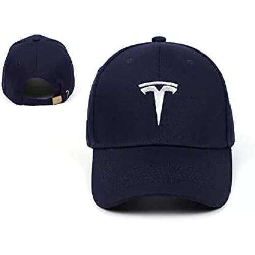 AutoSale Embroidered Adjustable Baseball Caps Racing Motor Hat Navy-White