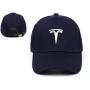 AutoSale Embroidered Adjustable Baseball Caps Racing Motor Hat Navy-White