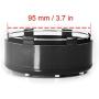 4PCS 102mm(4.02in)/95mm(3.74in) Car Wheel Center Caps Black Compatible with Mayhem Wheels