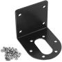 Biaungdo 37mm DC Motor Mounting Bracket, DC Gear Motors Fixed Mount Mounting Base, L-shape Fixed Seat Gear Reduction Motor Holder with Screw Nut
