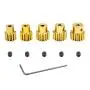 Hobby Fans 32P Pinion Gear Set 12T 13T 14T 15T 16T 3.175mm Shaft with Hex Key for 1/10 RC Car Motor