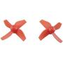 Upgraded Spare Parts Motors Propellers Props with Frame for JJRC H36 Tiny Whoop Eachine E010 Blade Inductrix Micro Drone Parts (Black-Red)