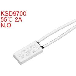 uxcell Normally Open Temperature Switch, 55℃ N.O 2A Thermal Switch Thermostat Temperature Control Switch 2pcs