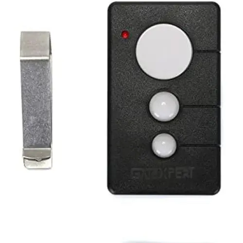 GATEXPERT Remote Control for Sliding Gate Opener with 3 Buttons in Car and Easy to Install Wireless Transmitter Compatible with GATEXPERT gate openers