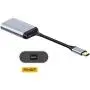Xiwai USB-C Type C to Mini DP Displayport Monitor Converter Adapter 4K 2K 60hz with Female PD Power Port