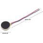 E-outstanding 4-Pack 1027 Mini Vibration Motor with 35mm Length Lead Wire DC 3V 85mA 12000rpm Flat Vibrating Moteur Button Motors for Mobile Phone Tablet Household Appliances 10x2.7mm