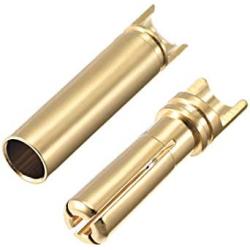 uxcell 4mm Bullets Connector Gold Plated Banana Plugs Male&Female for RC Battery ESC Motor 4pairs