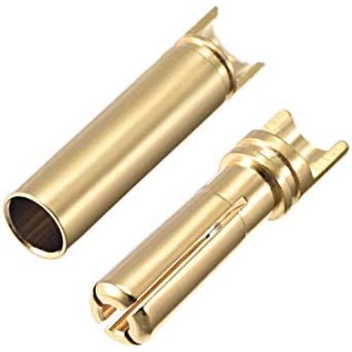 uxcell 4mm Bullets Connector Gold Plated Banana Plugs Male&Female for RC Battery ESC Motor 4pairs