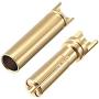 uxcell 4mm Bullets Connector Gold Plated Banana Plugs Male&Female for RC Battery ESC Motor 4pairs