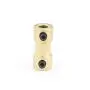 uxcell a15113000ux1258 4mm to 4mm Copper DIY Motor Shaft Coupling Joint Connector for Electric Car Toy